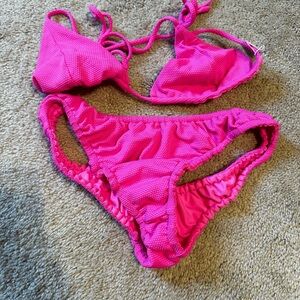 VDM Revolve hot pink Brazilian cut bikini! Excellent condition!